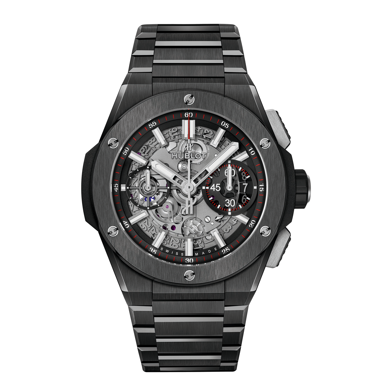 Hublot Big Bang Integrated Black Magic 42mm Watch with Ceramic Bracelet